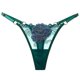 thumbnail image 1 of Tangas y tangas con bordado de flores para mujer, sexys, transparentes, de tiro bajo, con cintura ajustable, 1 of 4