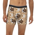 thumbnail image 2 of Men'S Boxer Briefs, Bohemian Cartoon Snake Moon Eyes Soft And Breathable Mens Underwear Boxer Briefs With Widen Waist, 2 of 2