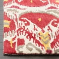 thumbnail image 6 of SAFAVIEH Ikat Coco Southwestern Wool Area Rug, Ivory/Red, 2' x 3', 6 of 9