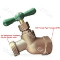 EZFLUID Hose Bibb 1/2" FIP X 3/4" MHT Male Hose Threaded Hose