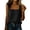 A1 Black, variant on Cotton Linen Tank Tops for Women Side Button Loose Fit Tank Causal Sleeveless Summer Shirts Square Neck Gauze Tee Dressy Solid Color Tops Vacation Outfits Button Up Camisole Shirts Going Out Blouses