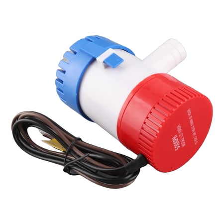 12V 500GPH Electric Bilge Water Pump with 3/4 inches / 1.9 cm Hose Outlet, Semi-Open Impeller Centrifugal Pump for Marine Boats, RVs, Yachts and Watercrafts