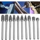 thumbnail image 1 of Brocas De Tallado De Acero De Tungsteno 10 Piezas 1/8in 3 Mm Vástago Limas Rotativas De Carburo De Acero De Tungsteno Brocas De Rebabas Para Corte De Metal De Madera Grabado ANGGREK  Otros, 1 of 8