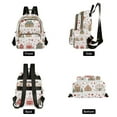 thumbnail image 4 of FORMRS Mini Backpack Purse for Women Travel Daypack Casual Shoulder Bag, Red Nordic Christmas House, 4 of 7