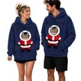 thumbnail image 4 of JAJAHO Unisex Christmas Santa Cat Hoodie Pet Holder Kitten Puppy Carriers Pullover Fuzzy Sweatshirt With Zipper Pouch, 4 of 6