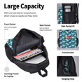 thumbnail image 4 of Easygdp Blue Lotus Flower Mochila para Niños y Niñas con Set de Caja de Almuerzo y Estuche para Lápices 3 en 1, Mochila Escolar Estampada para Adolescentes, 4 of 7