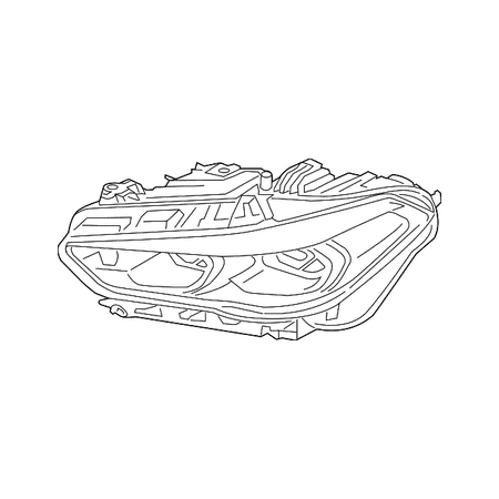 Genuine OE BMW Headlamp Assembly - 63-11-7-933-337