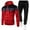 Red, variant on Walking Suits for Men Mens 2 Pieces Tracksuit Sets Hoodies Sweatsuit Long Sleeve Sweatshirts and Pants Outfits Jogger Sets (A,M)