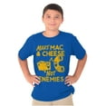 thumbnail image 5 of Funny Mac and Cheese Not Enemies Joke Crewneck T Shirts Boy Girl Teen Brisco Brands XS, 5 of 6