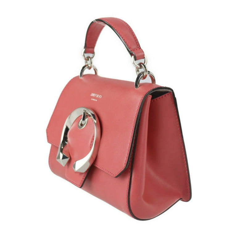Pre-Owned JIMMY CHOO Jimmy Choo Madeline Top Handle Handbag Calf Leather  Pink Series Silver Hardware 2WAY Shoulder Bag Mini (Good)