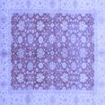 thumbnail image 1 of Ahgly Company Machine Washable Indoor Square Oriental Blue Traditional Area Rugs, 7' Square, 1 of 4