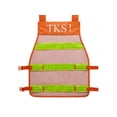 thumbnail image 2 of Industrial Premium High Visibility Fluorescent Reflective ANSI Class 2 Safety Vest One Size Fits All, 2 of 2