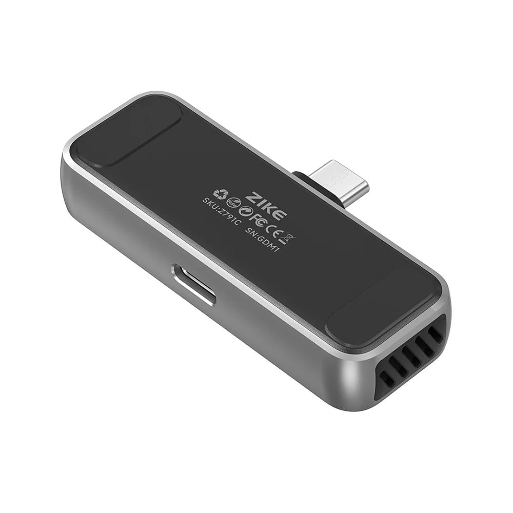 Magnetic USB-C External SSD – 10Gbps High-Speed Storage, PD3.0 27W Charging, and 4K ProRes Video Support for iPhone 16/15 Pro Max ZIKE Z791C