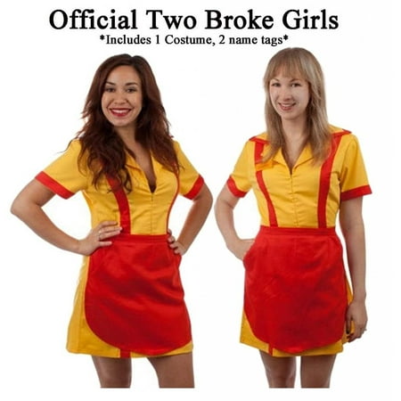 2 Broke Girls Max and Caroline Diner Waitress Costume