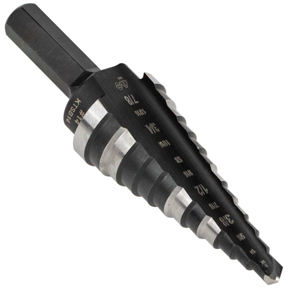 Klein Tools High Speed Steel Double Flute Step Drill Bit 1 pc.