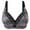 Gray, variant on Penkiiy Women Bras Woman's Fashion Plus Size Wire Free Comfortable Push Up Hollow Out Bra Underwear Gold Bras