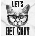 thumbnail image 2 of Cat with Glasses Let's Get Cray Funny Zip Hoodie Sweatshirt Women Brisco Brands S, 2 of 5