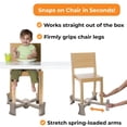 thumbnail image 2 of KABOOST Asiento elevador para silla de cocina, natural – Va debajo de la silla – Silla elevadora portátil para niños pequeños y adultos, 2 of 5