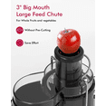 thumbnail image 2 of SiFENE 400W Centrifugal Juicer Machine, 3" Wide Chute, Easy Clean, BPA-Free, Gray, New, 2 of 8