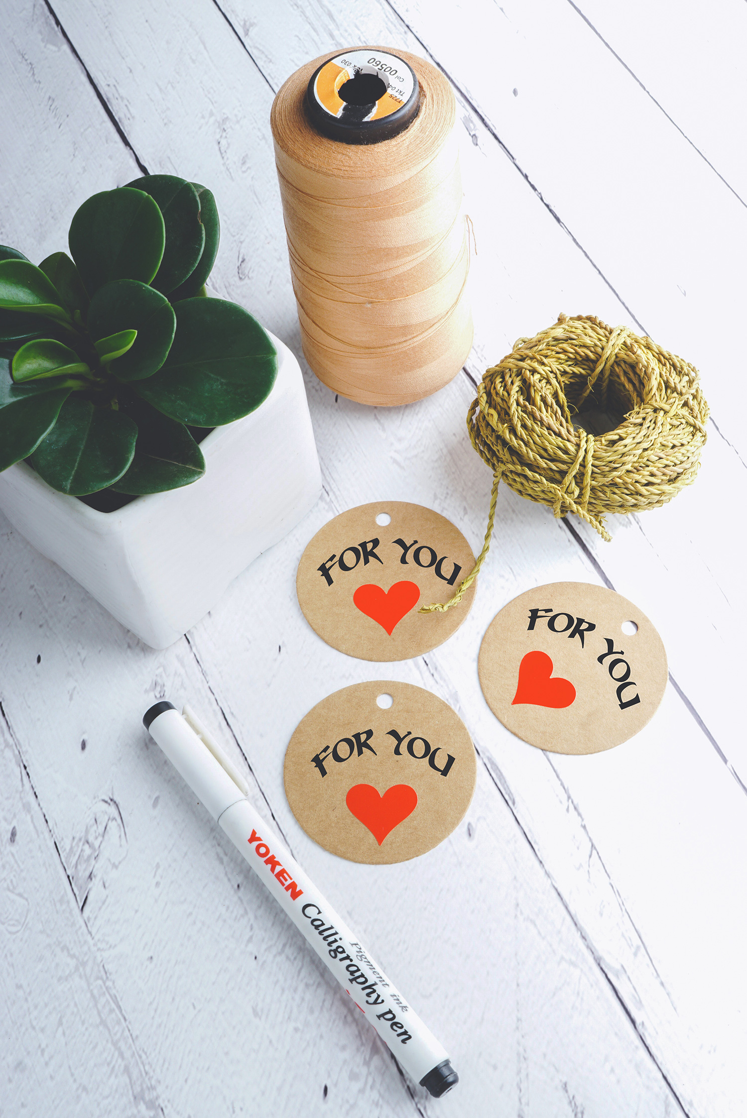 Heart Stickers Labels 3/4 inch 19mm 1000 / Red