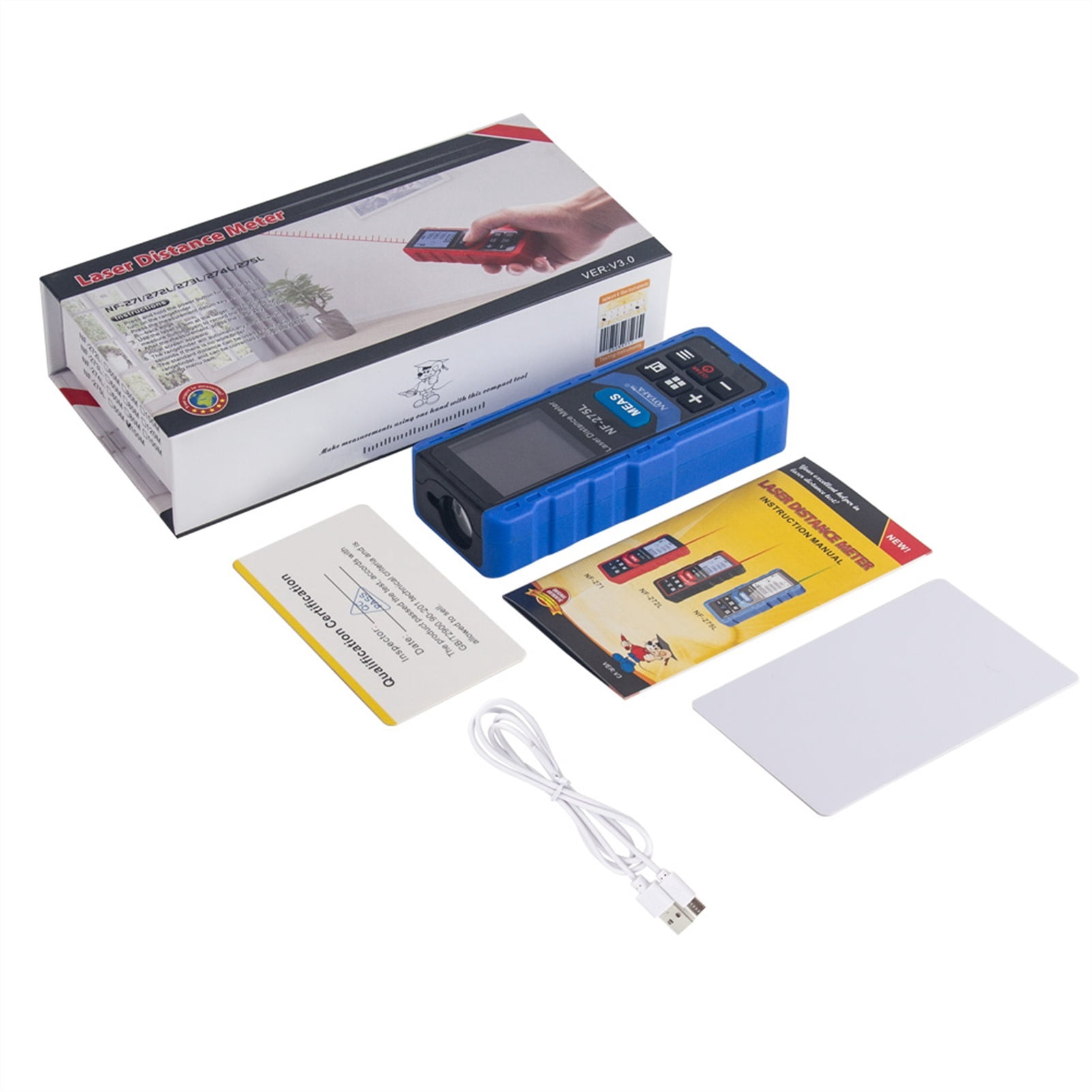 NF-275L Distance Meter 60-120M Rangefinder Tape Range Finder Electronic Level Test Instrument Digital Meter ,Fast Responses