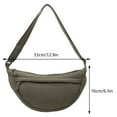 thumbnail image 2 of Yucurem Women Dumpling Bag Crescent Bag Half Moon Shape Bag With Adjustable Strap(green) Fashion shoulder bag (Green), 2 of 9