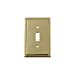 thumbnail image 3 of Nostalgic Warehouse 720106 Rope Switch Plate with Single Toggle, Unlacquered Brass, 3 of 3