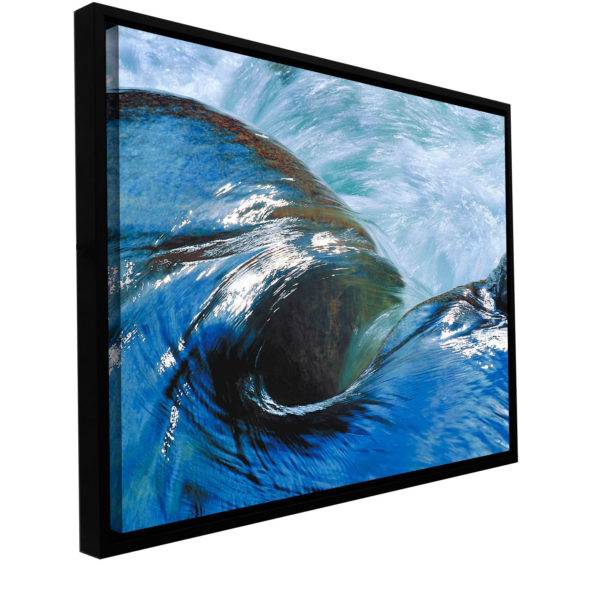 ArtWall Dean Uhlinger "Kern River Flow" Floater Framed Gallery-Wrapped Canvas