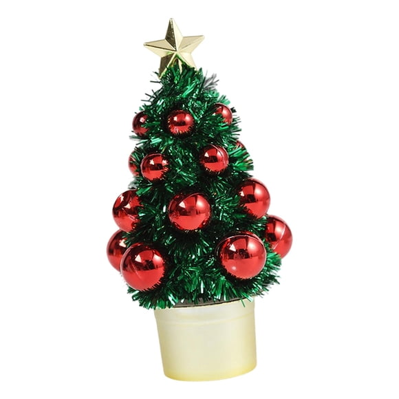 Estatua de árbol de Navidad, Obra de arte, Coleccionable, Detalle para fiestas, Regalo, Escultura, Mesa Verde