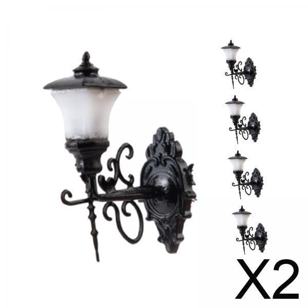luces de pared,luces de pared dormitorio al aire libre lámpara solar poste de luz,Luces de calle Modelo Ferrocarril Iluminación LED Paisaje,Bombillas de 3V Lámparas de luz de pared Escala