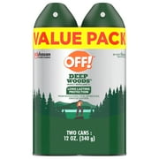OFF! Deep Woods Insect Repellent VMosquito &Bug Spray, 6 fl oz, 2 ct