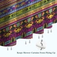 thumbnail image 6 of Purple Boho Tribal Birds and Meanders Pattern Shower Curtain 36"x72" ,Bathroom Decorative Shower Curtains Set with 12 Hooks,Modern Waterproof Washable Shower Curtain, 6 of 6