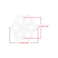 thumbnail image 4 of INSPIRE CHIC Bra Shoulder Strap Clips Buckles Bra Strap Anti-Slip Buckles Straps for Women Clear-Flower Shape, 4 of 6