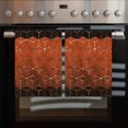 thumbnail image 2 of Orange Geometric Kitchen Towels Set of 2, Water Absorbent Dish Towel, Ombre Modern Abstract Art Decorative Hand Towels - Quick Drying Cloth for Cooking Baking, 18x28 Inch, 2 of 8