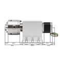 thumbnail image 2 of 80mm CNC 4th Axis CNC Dividing Head/Rotation Axis/A Axis Kit Nema23 Gapless Harmonic Gearbox For CNC Woodworking Machine ,Low Noise, 2 of 5