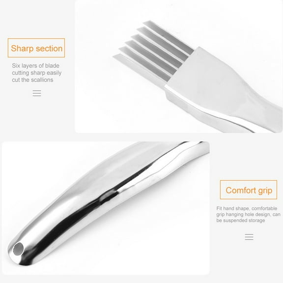 Spring Onion Slicer, Stainless Steel Scallion Slicer, Vegetable Garlic Chopper YIWEI