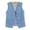 *Light Blue, variant on Women's Button Front Denim Vest,Sleeveless V Neck Casual Loose Jacket with Pockets Dark Blue,Womens Plus M