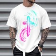 thumbnail image 4 of Ankishi Mens Christian Shirts Crewneck Cross Fashion Summer T Shirts Loose Fit Cotton Tops Everyday Wear, 4 of 8