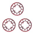 thumbnail image 3 of VONKY 1/2/3/5 Bike 104BCD Chainwheel Round Chain Ring Parts Red 52T 3PCS, 3 of 6