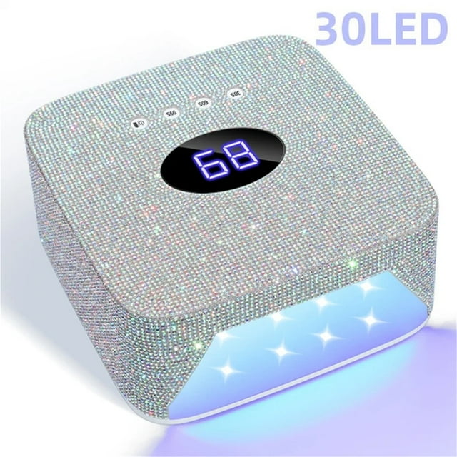 UV LED Nail Lamp 72W UV Light For Nails With Rhinestone Heart Shaped Manicure Pedicure Machine Nail Tools ,High Power