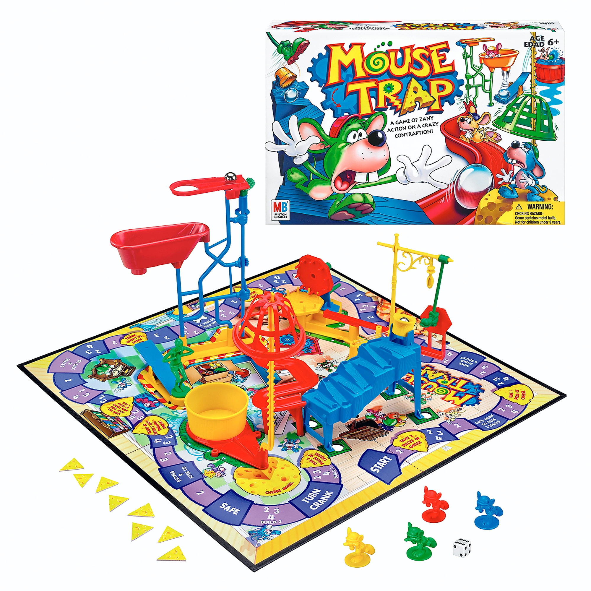 VINTAGE 1994 MOUSE TRAP A GAME OF ZANY ACTION ON A CRAZY CONTRAPTION  MB GAMES 