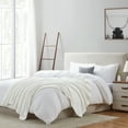 thumbnail image 4 of Brookstone Nap Plush Throw 60x70, Solid, White, Adult, 4 of 7