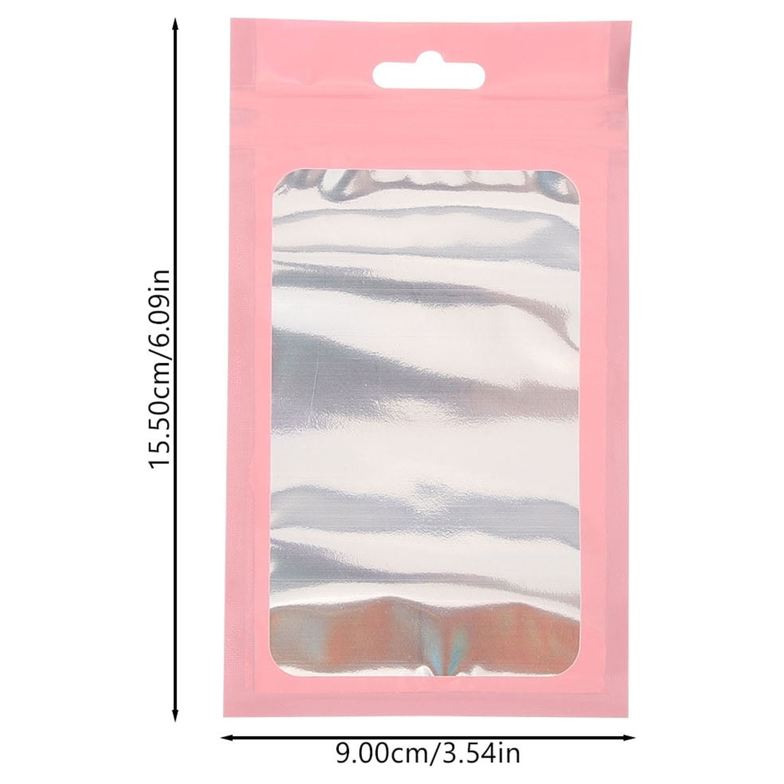 CRILSTYLEO 90Pcs Clear Jewelry Bags With Seal Self Adhesive