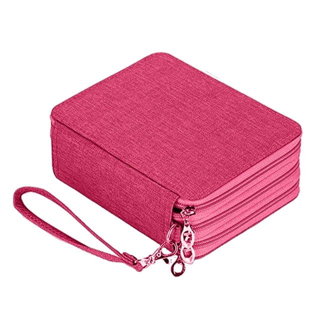 WRKEKC Clearance Cloth Pencil Case for 72 Color Pencils - Large Capacity Storage, Independent Zipper Compartments, Made of Durable Cloth Stylish & Portable