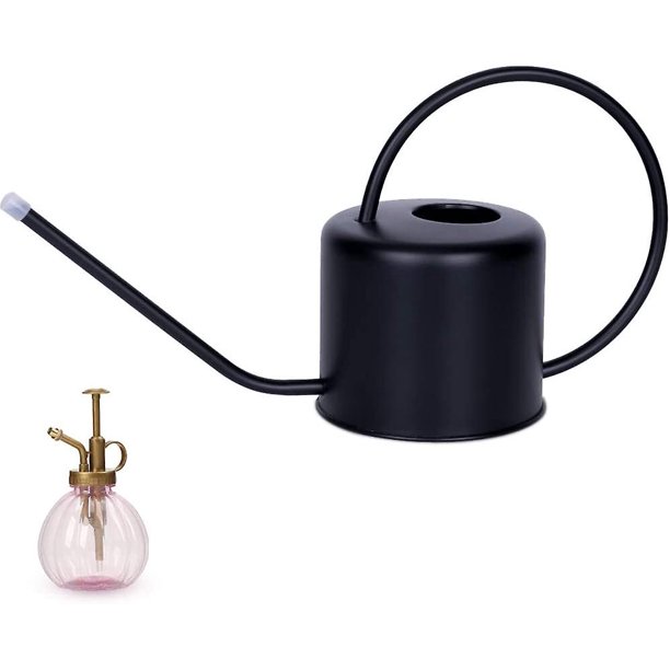 Remiawy Regadera Regadera de Acero Inoxidable para Interiores y Exteriores para Plantas de Interior Regadera de Caño Largo para Flores de jardín Bonsai suculentas (1300 ml)