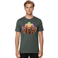 thumbnail image 2 of Candy-Cane-Nest+Easter-Eggs Mens Graphic Tee, 100% Cotton, Casual Summer Wear BAA250, 2 of 2