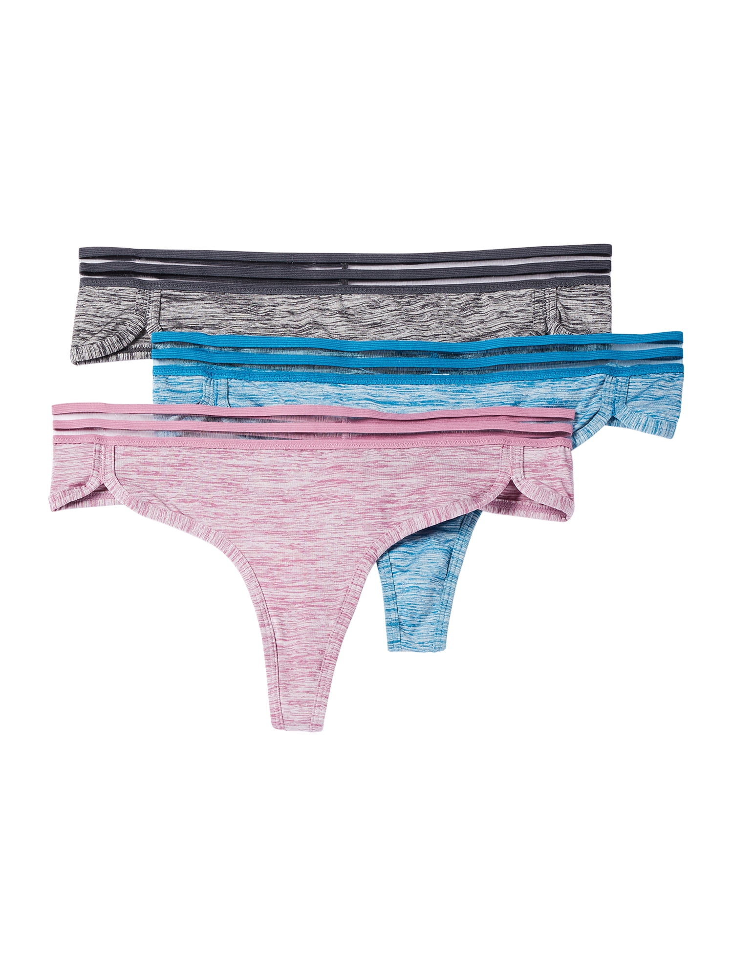 Layer 8 Women's Marl Thong Panties, 3Pack