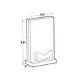 thumbnail image 2 of 5.5" W x 8.5" H Vertical Acrylic Block Sign Holder on Acrylic Base w/ Gift Card Pocket, 2 of 4