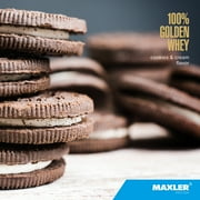 Maxler 100% Golden Whey Protein Powder - Cookies & Cream 5 lb