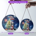 thumbnail image 5 of Merry Christmas and Happy New Year Santa Border Collie Holiday Xmas Winter 2025 Stained Glass Suncatcher Borders Dog Lovers Gifts Idea Window Hanging Sign Decor - 00024, 5 of 5